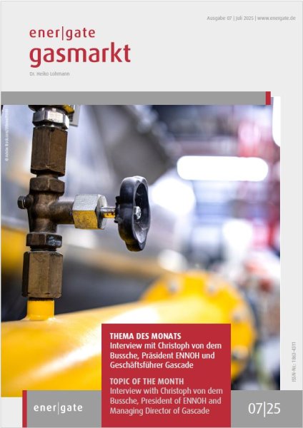 Cover der energate Gasmarkt Ausgabe 07|2025